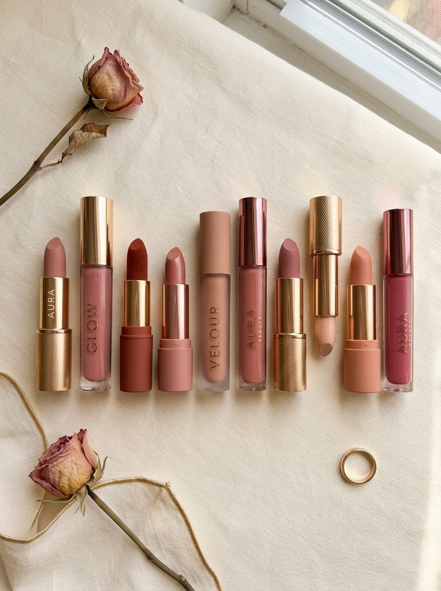 Lipstick and lip gloss collection